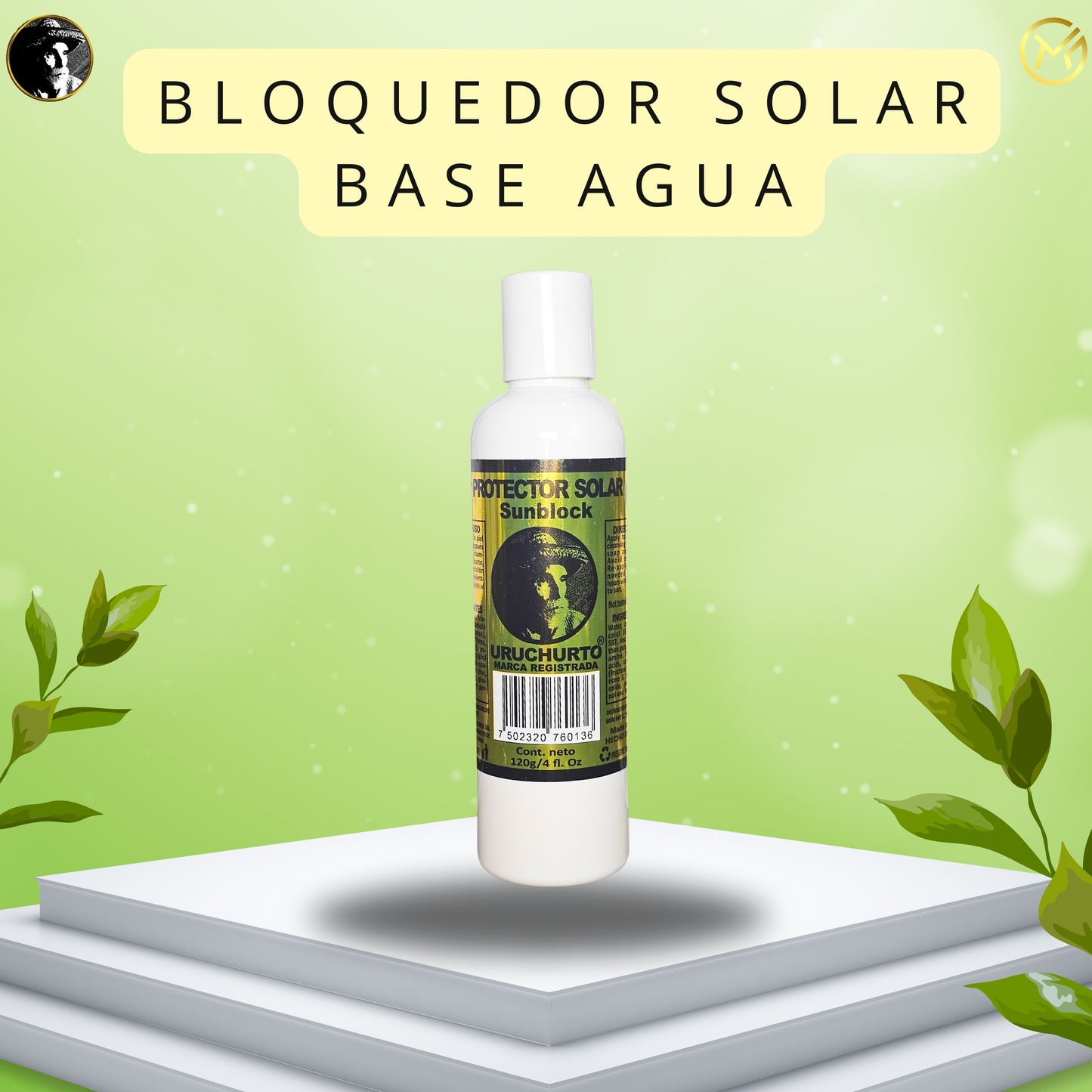 Bloqueador solar base agua